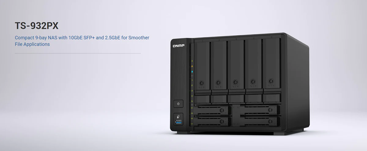 QNAP TS-932PX-4G 5 Bay Tower Desktop NAS Storage